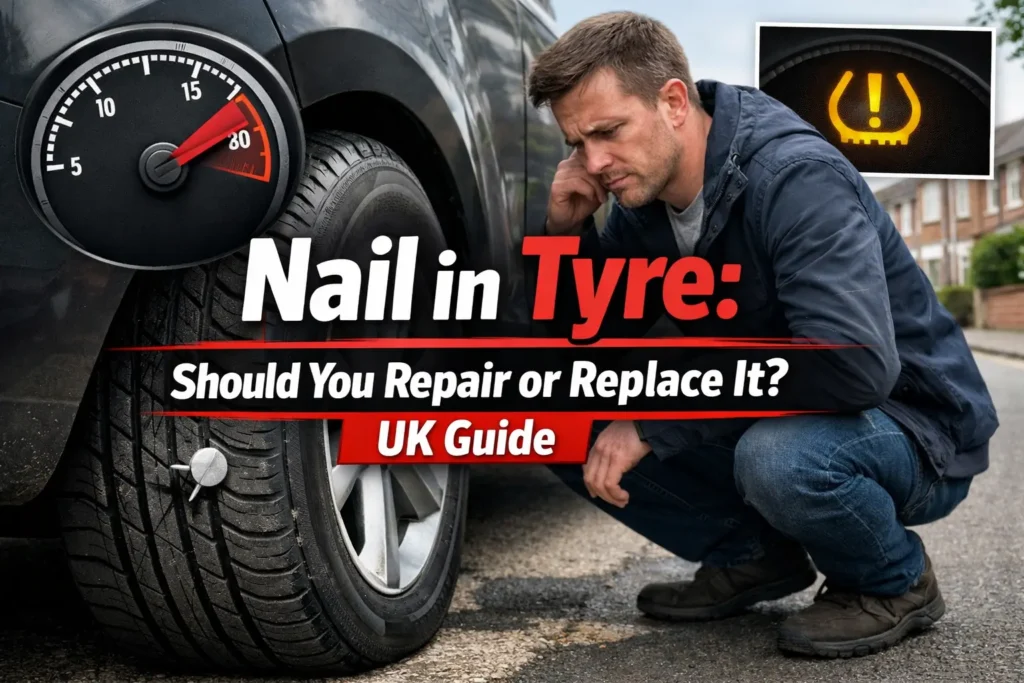 Nail in Tyre Should You Repair or Replace It UK Guide
